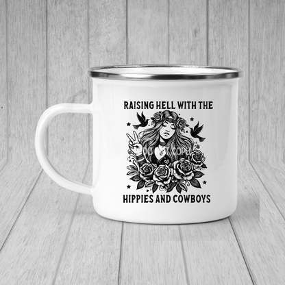 Raising hell with the hippies and the cowboys MUG