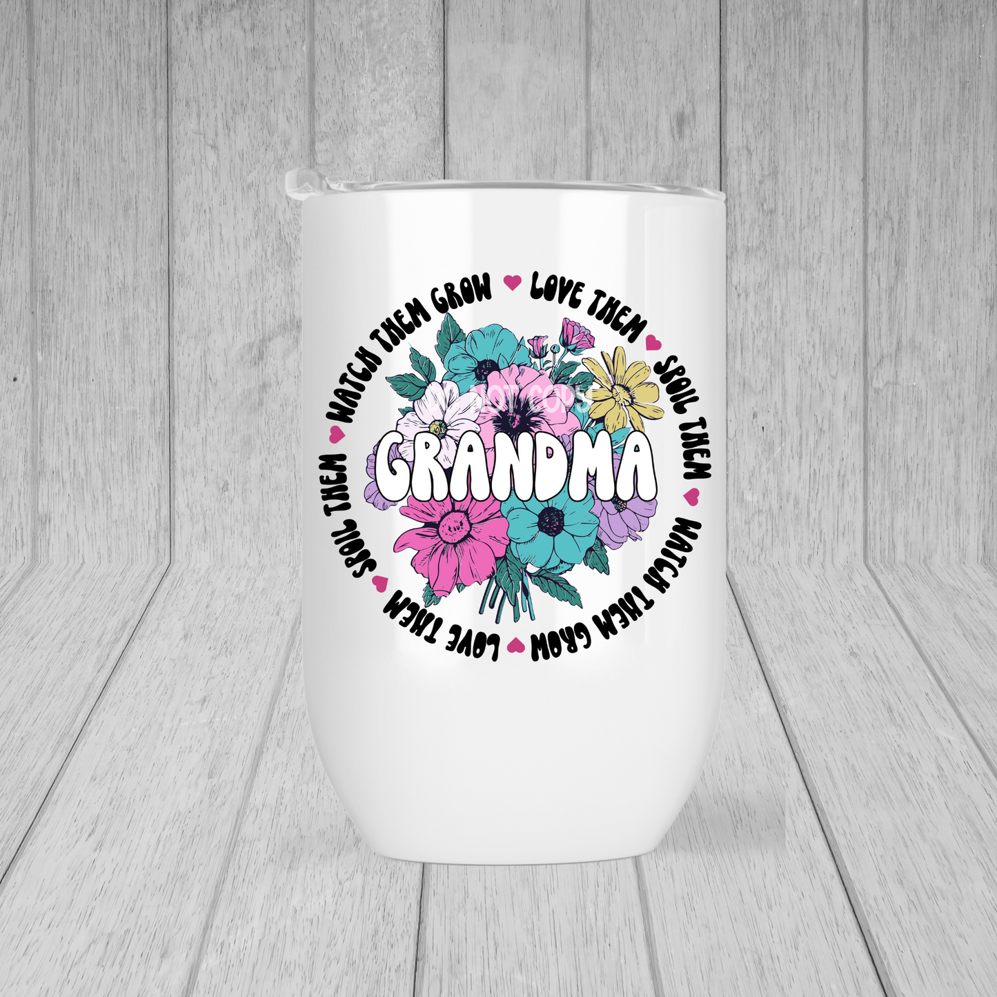 Grandma Bright Floral Lil' Tumbler