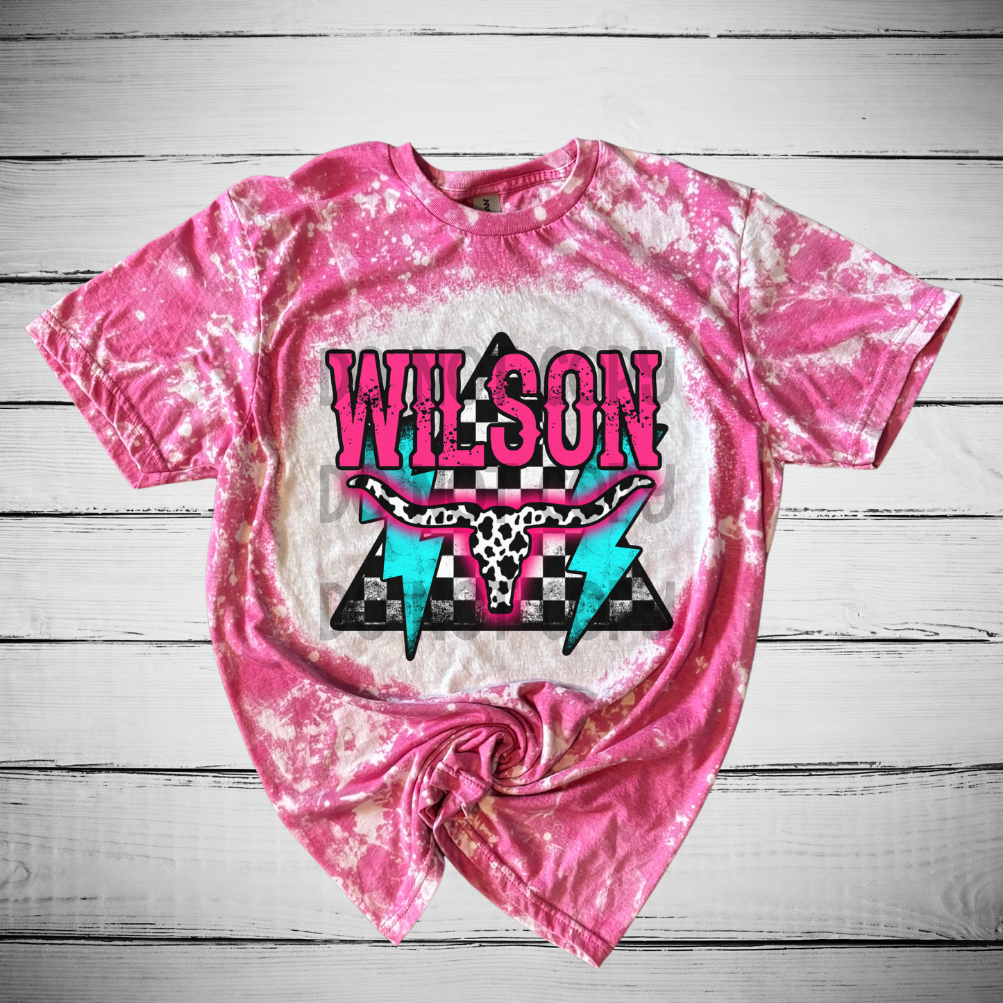 Wilson Brights Bleached Distressed Tee Shirt