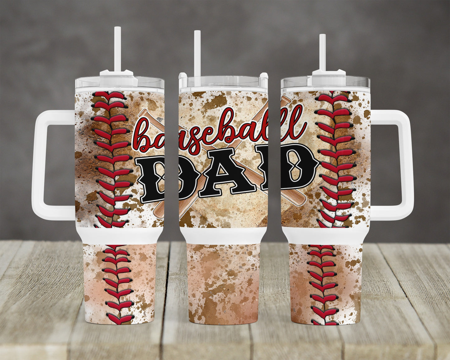 Baseball Dad BIG Tumbler with Handle