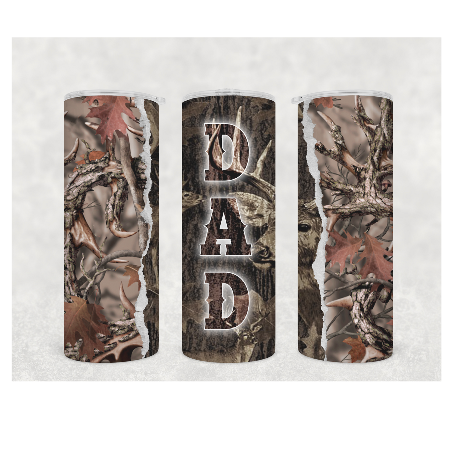 DAD Deer Camo Tumbler