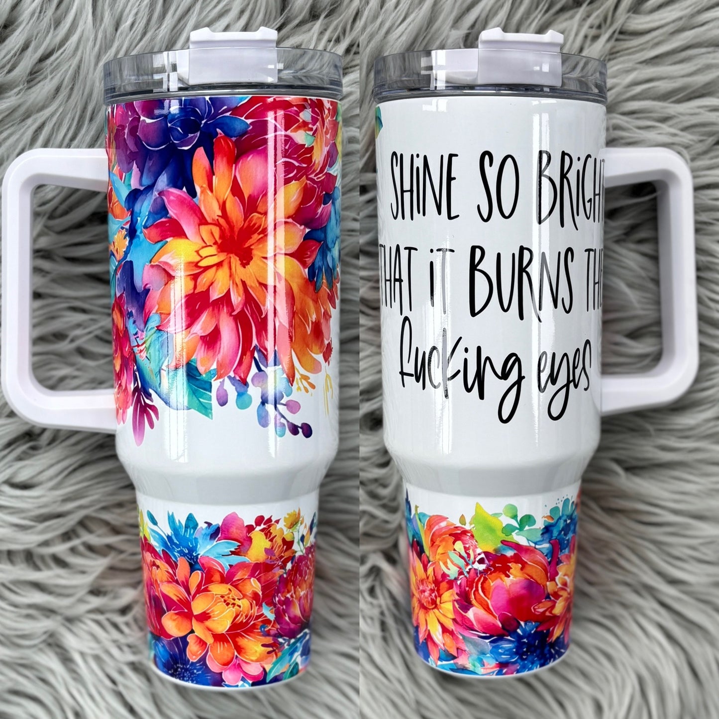 Shine so bright BIG Tumbler with Handle