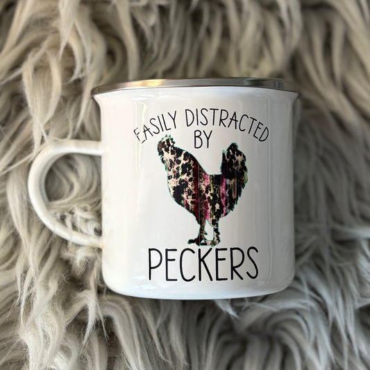 Easily Distracted by peckers MUG