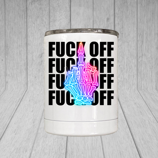 Fuck Off Neon Middle Finger Lil' Tumbler