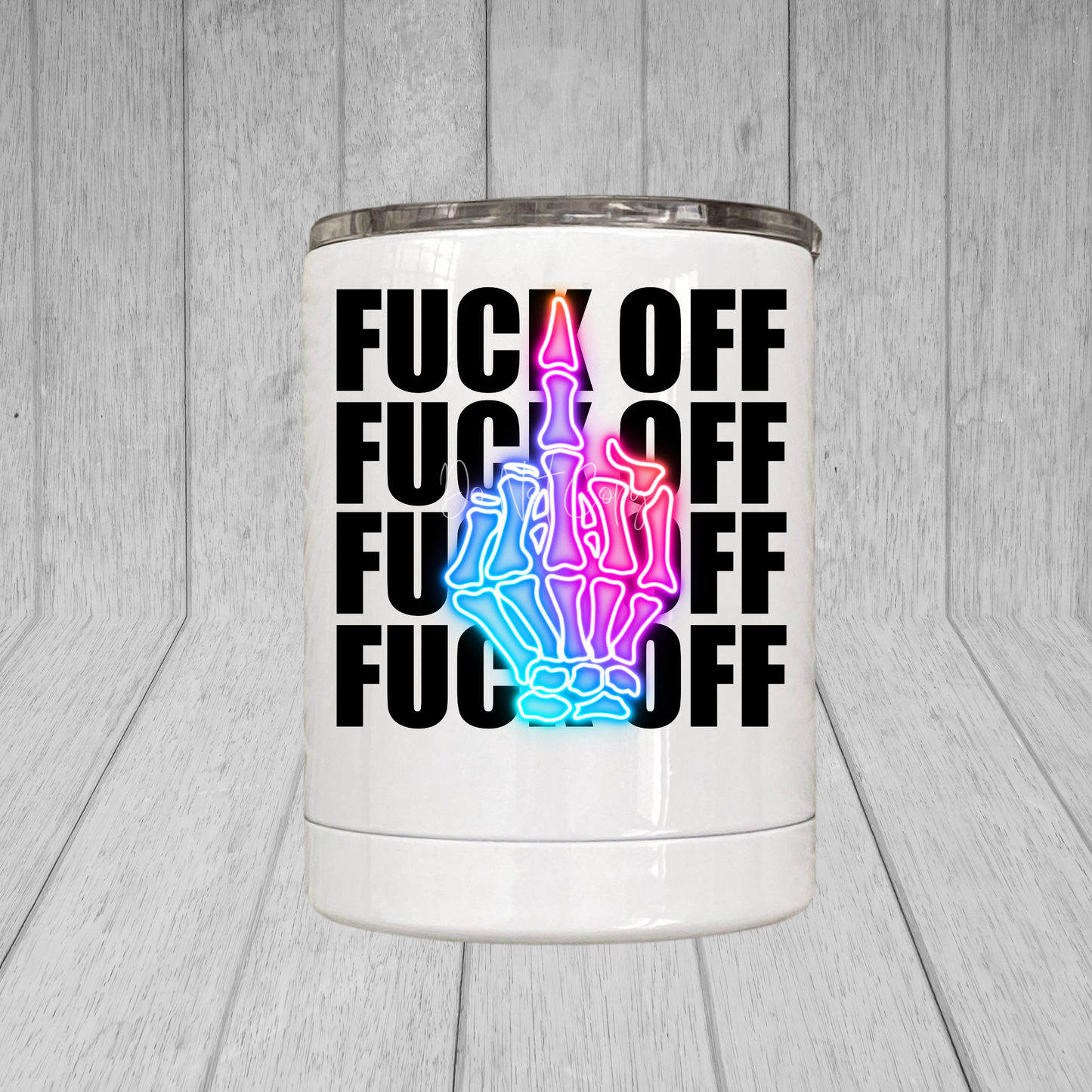 Fuck Off Neon Middle Finger Mug