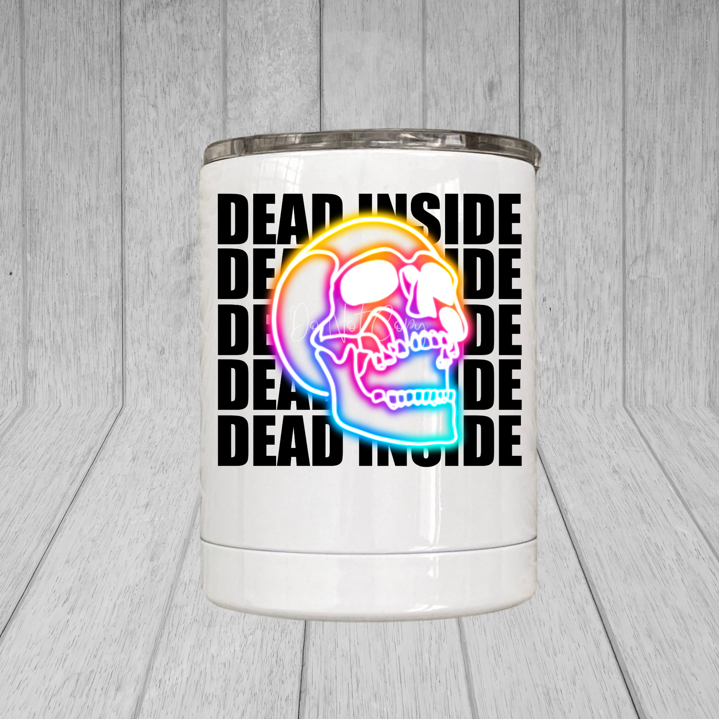 Dead Inside Neon Skull Lil' Tumbler