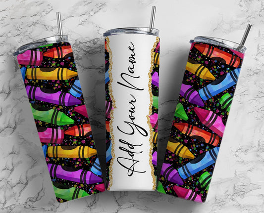 Crayon Personalized Tumbler