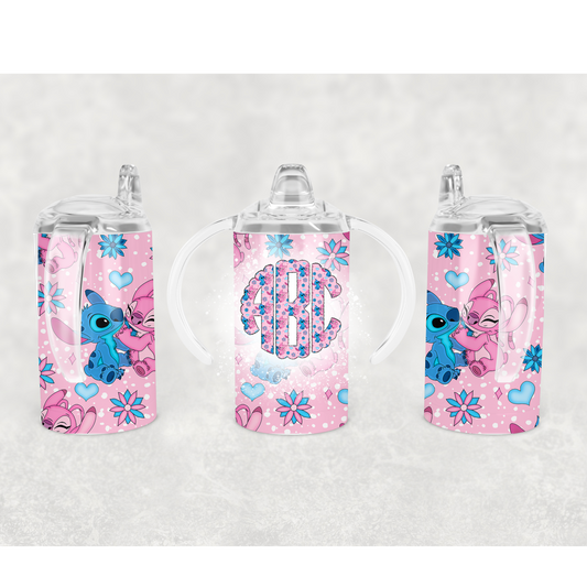 Stitch Monogram Kids Tumbler