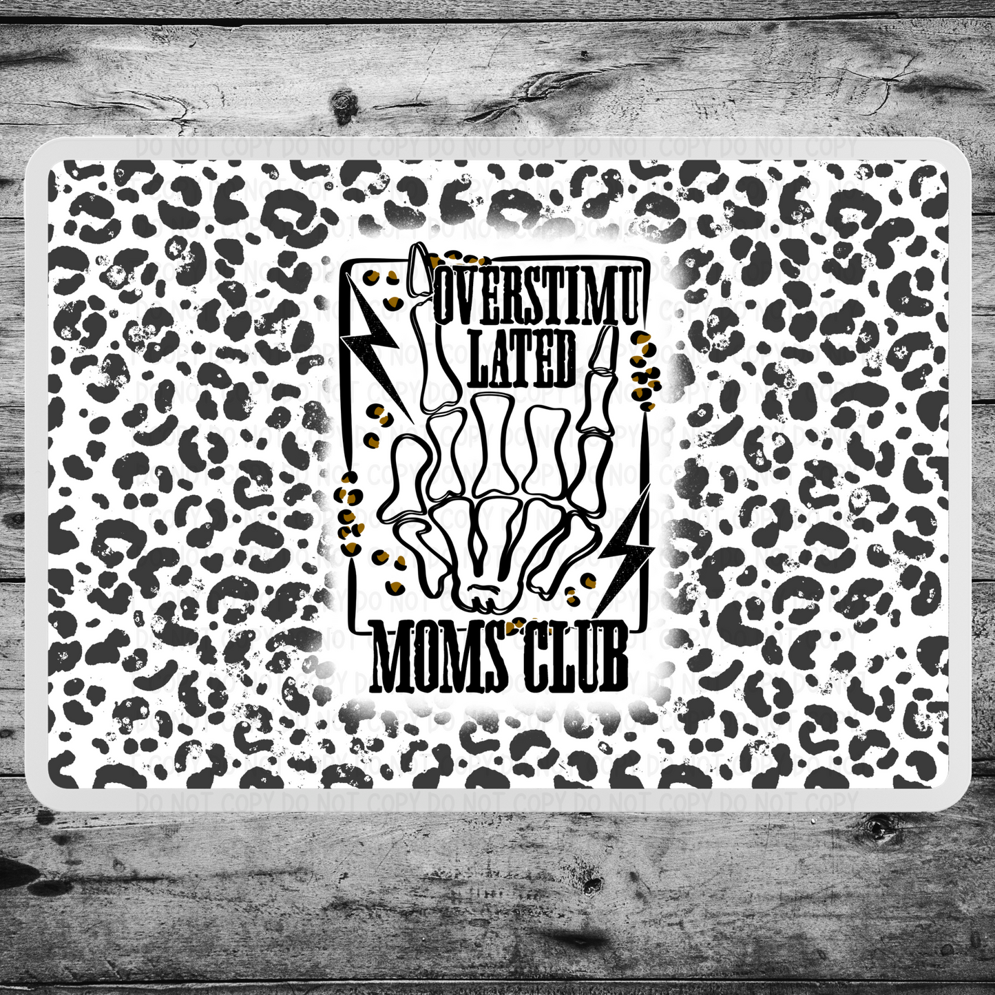 Overstimulated Moms Club Skellie Hand Mouse Pad