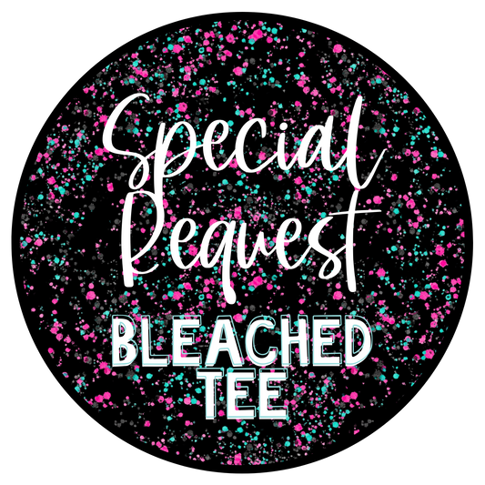 SPECIAL REQUEST Bleached Distressed Tee Shirt