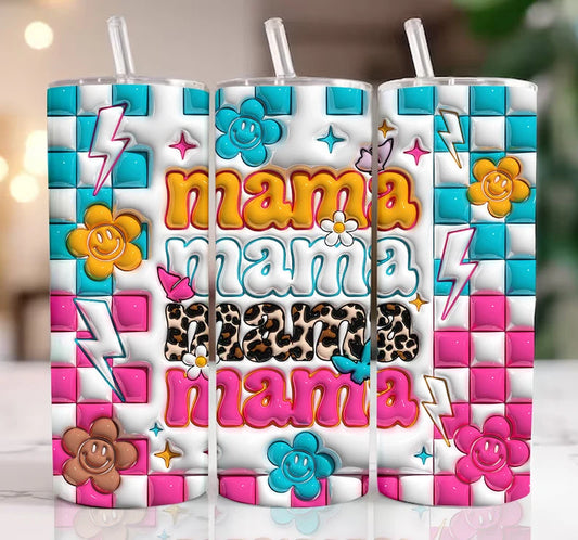 Mama Retro Inflated Tumbler