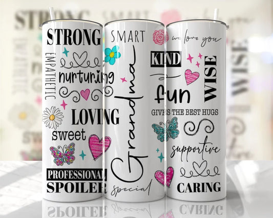 Grandma Positive affirmations Tumbler