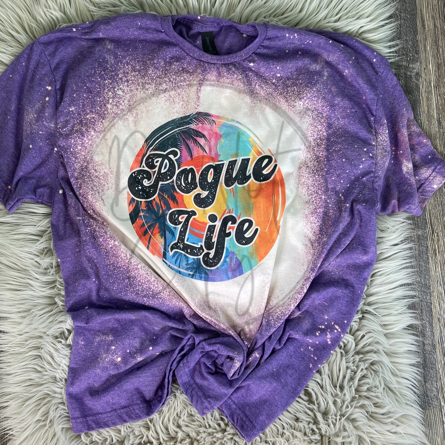 Pogue Life Bleached Distressed Tee Shirt