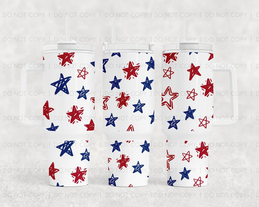 Patriotic stars 40oz Tumbler