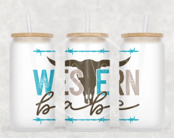 Western Babe Glass Can