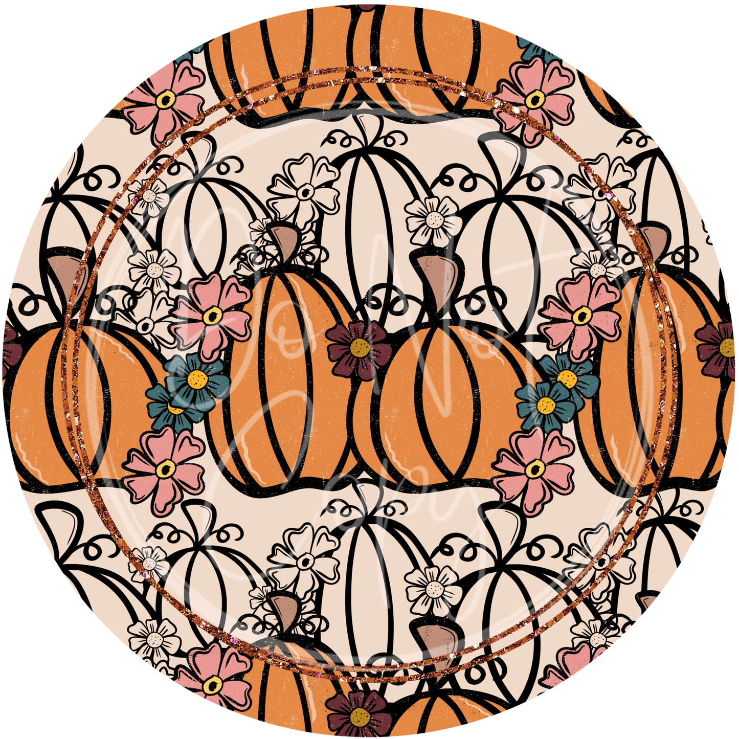 Pumpkin Patch Car Coaster Set