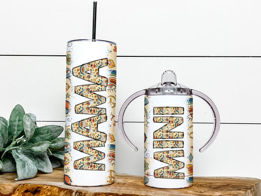 Mini & Me Retro Mama Mini Tumbler Set