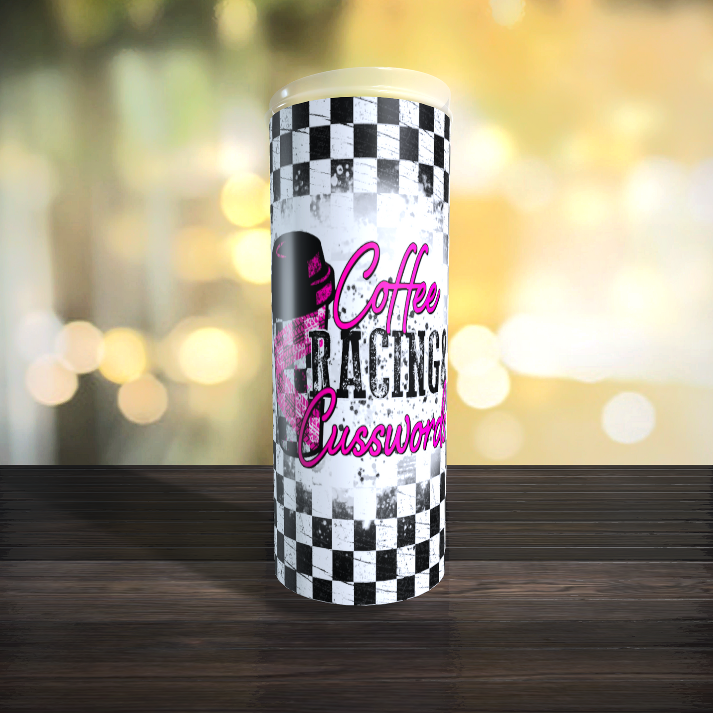 Coffee Racing and Cusswords Tumbler