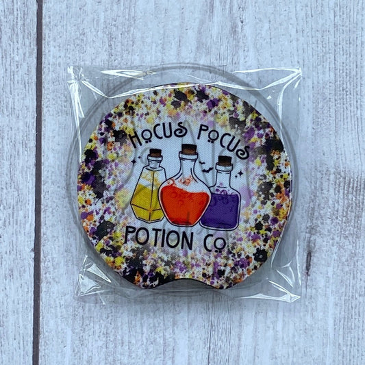 Hocus Pocus Potion Co Car Coaster Set