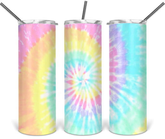 Pastel Tie Dye Tumbler