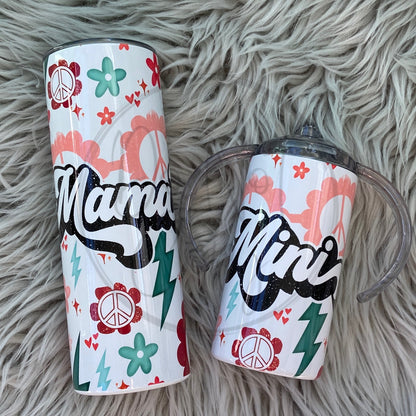 Mini & Me Mama Mini Retro Bolt Tumbler Set