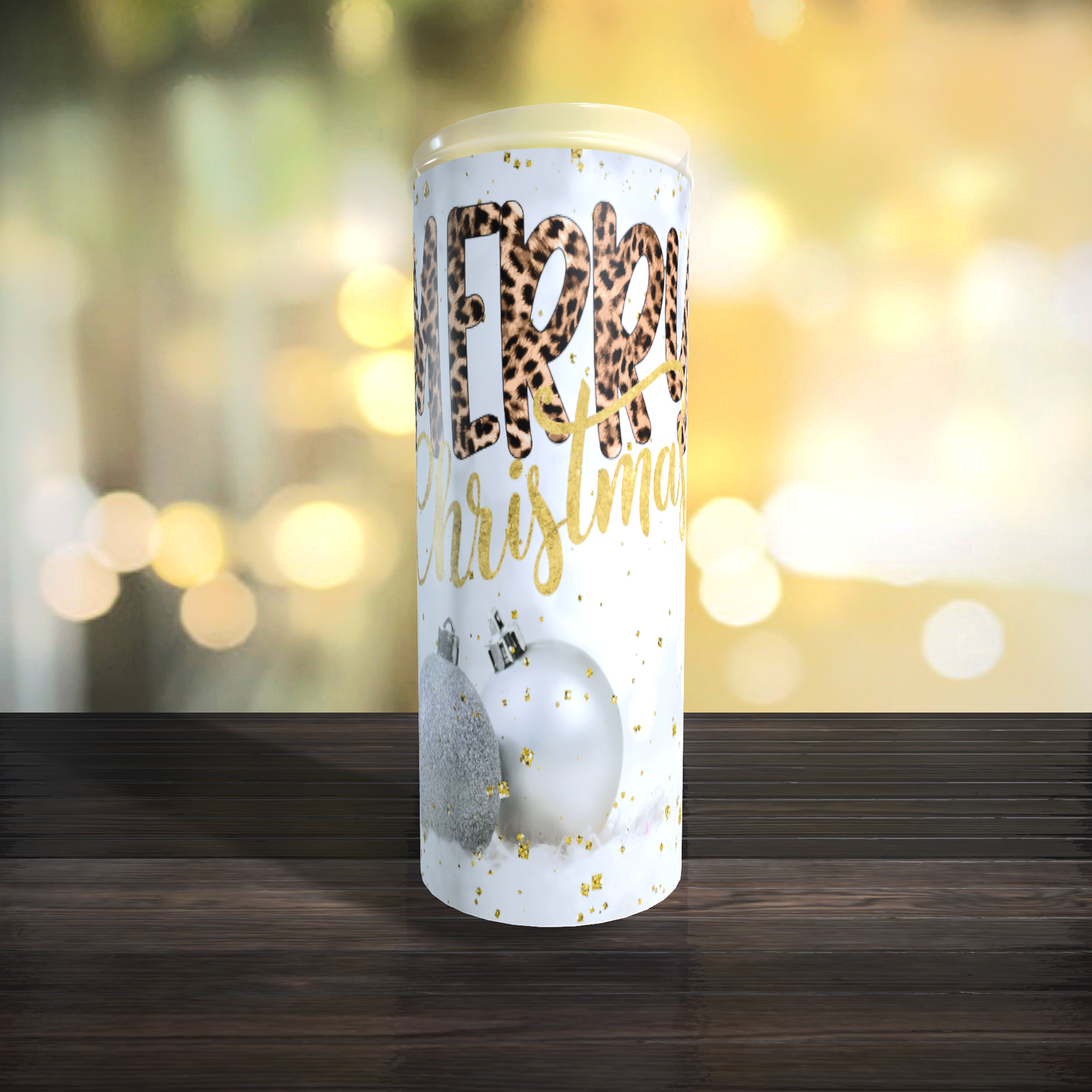 Merry Christmas Leopard TUMBLER