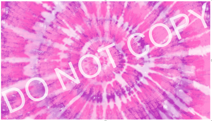 Pink Purple Tie Dye Kids Tumbler