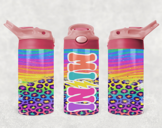 Mini leopard brights Kids Tumbler