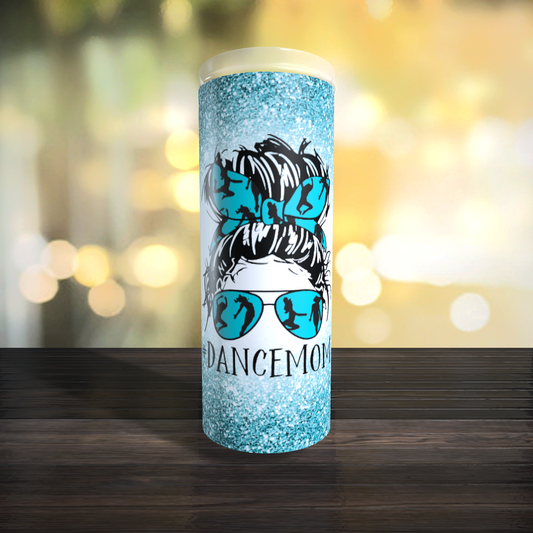 Dance Mom Teal Tumbler