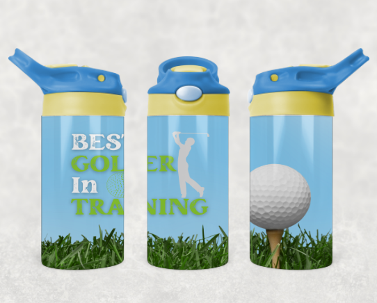 Golfer in training Kids Tumbler