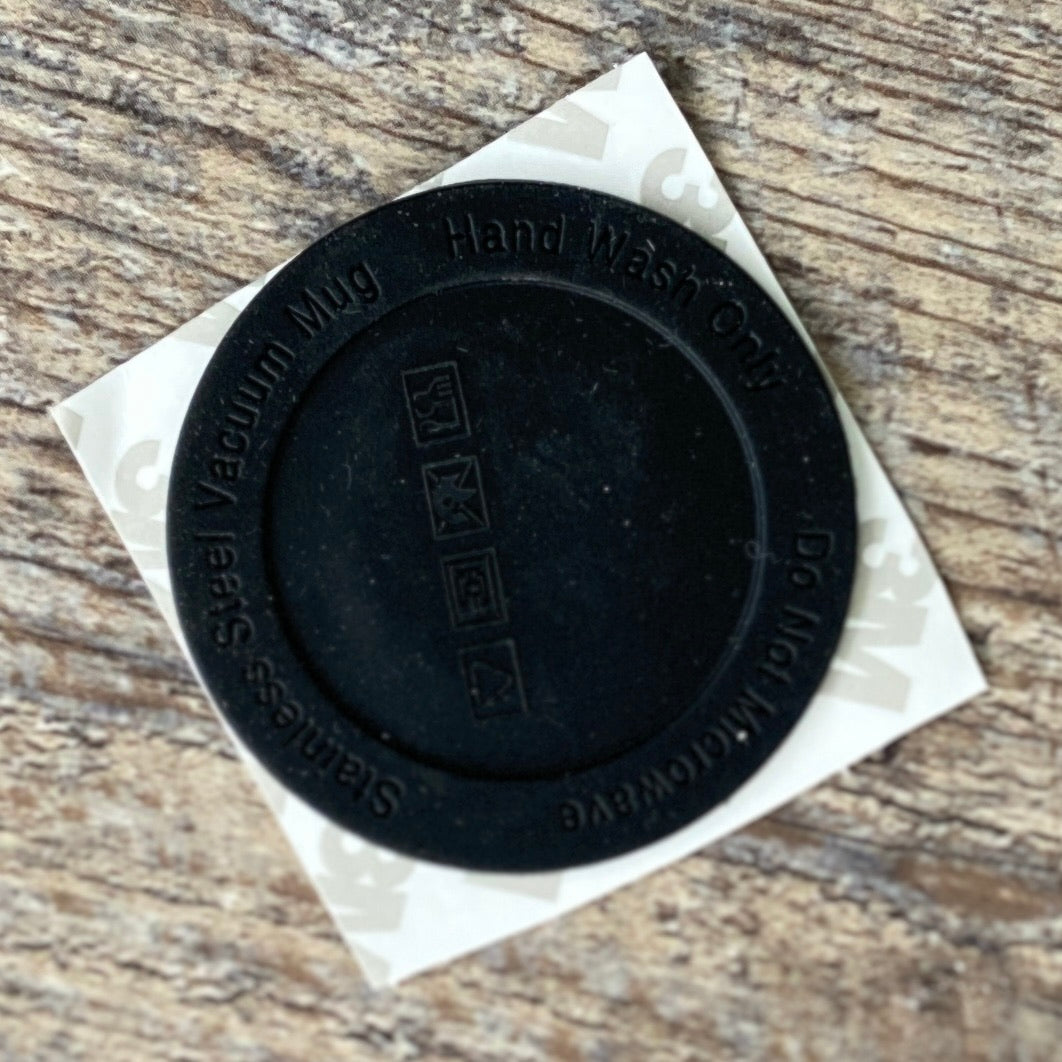 Rubber tumbler bottom sticker