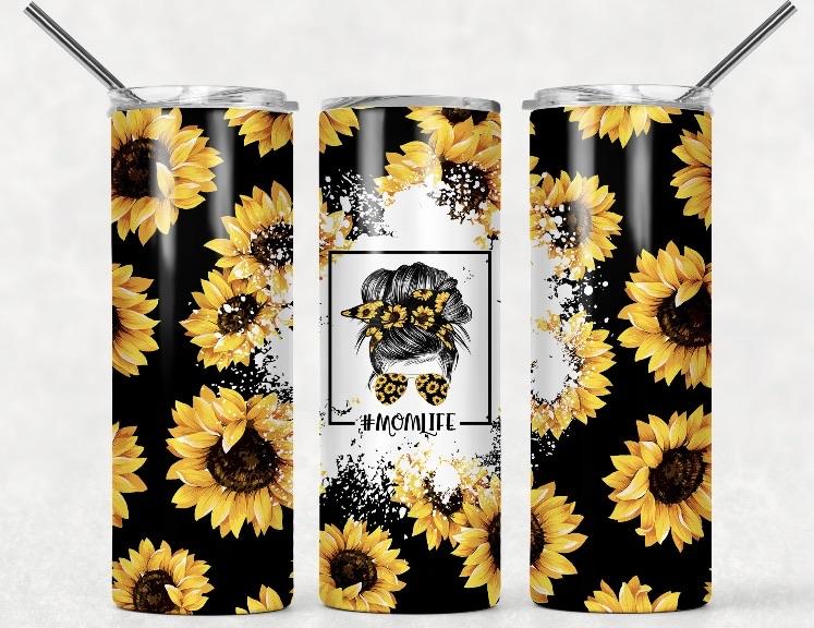 Mom life sunflower Tumbler