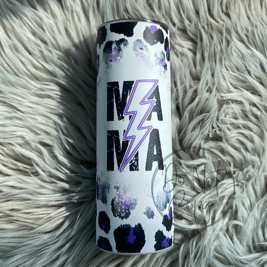 Mama bolt Purple Tumbler (shown on matte)