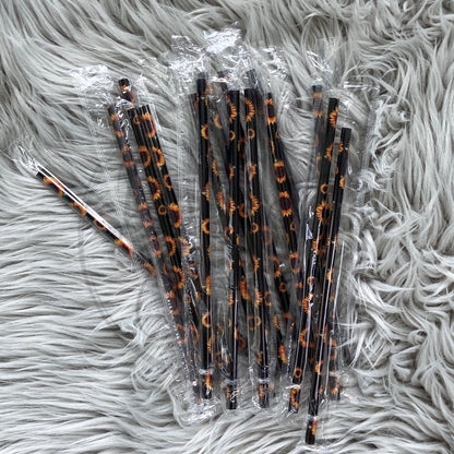 Patterned Plastic Straw