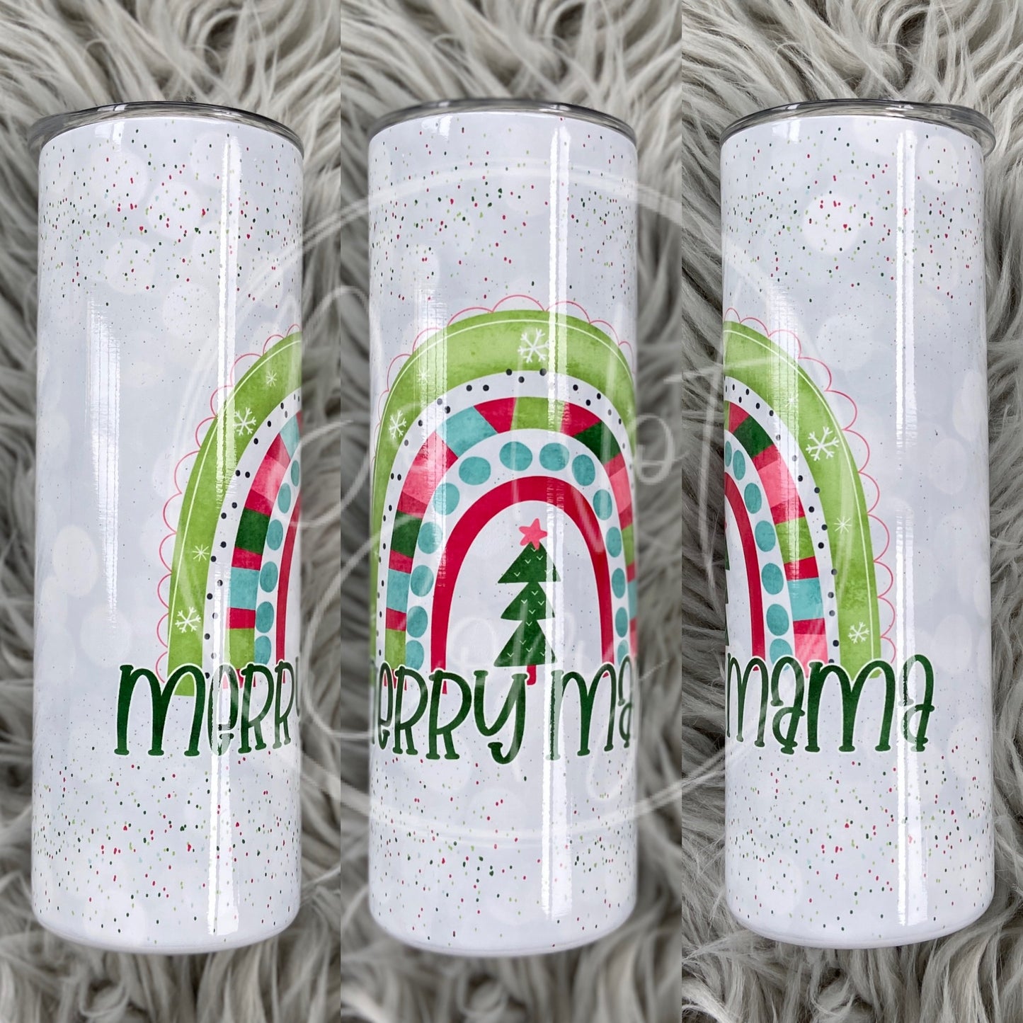 Merry Mama Rainbow Tumbler