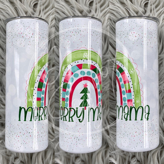 Merry Mama Rainbow Tumbler