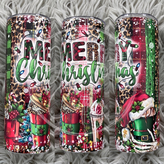 Merry Christmas Tumbler (Shown on Matte)