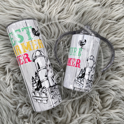 Mini & Me Best Farmer Ever Tumbler Set