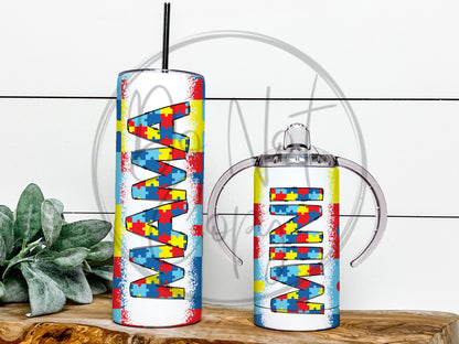 Mini & Me Autism Mama Mini Tumbler Set