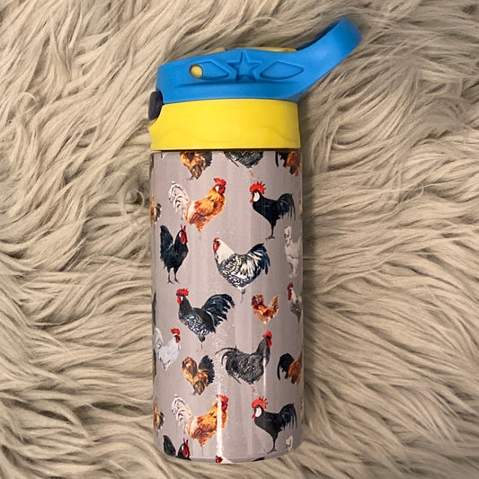 Grey Chicken Kids Tumbler