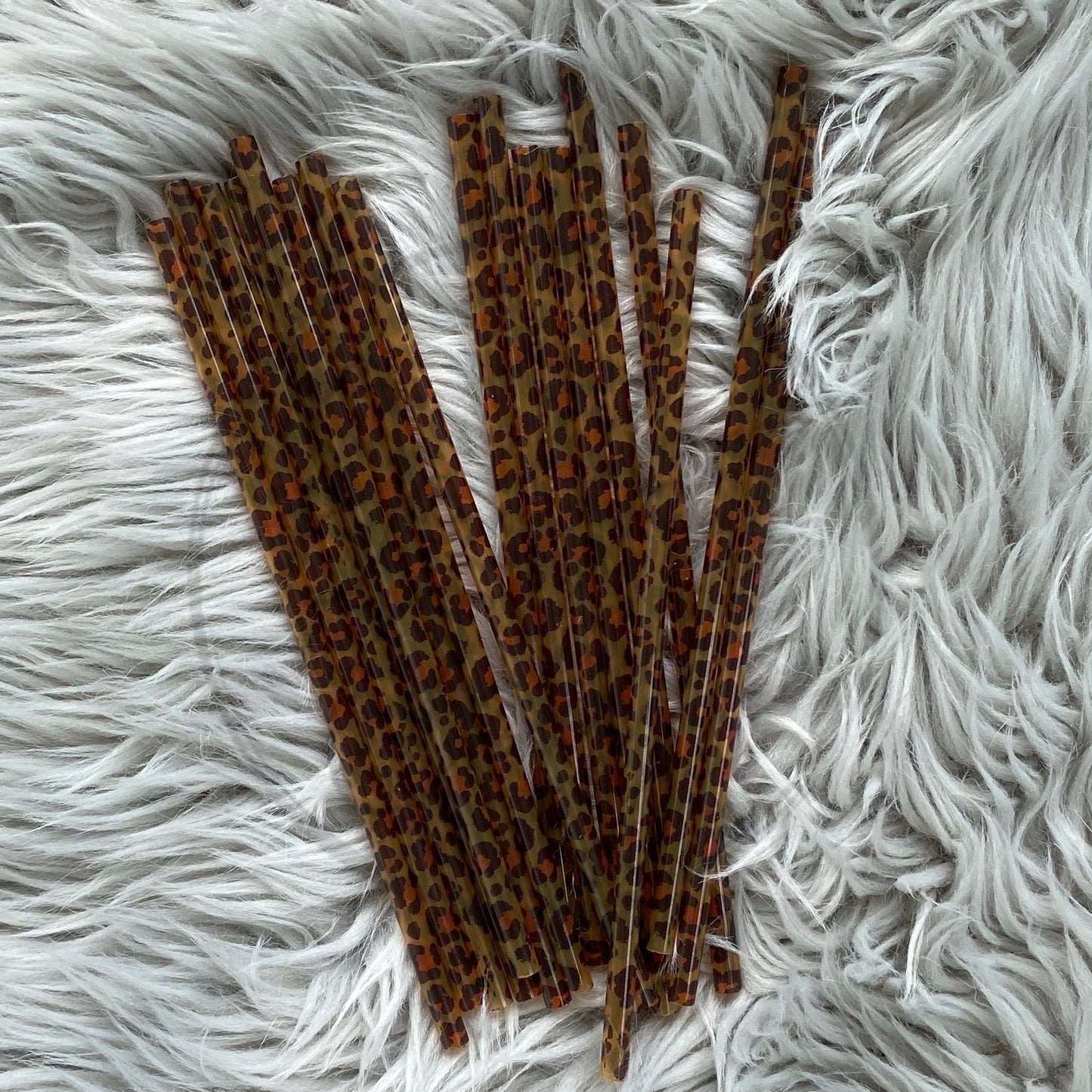 Patterned Plastic Straw