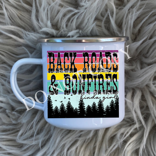 Back roads and bonfires MUG