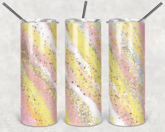 Pink and Yellow Milky Way Tumbler