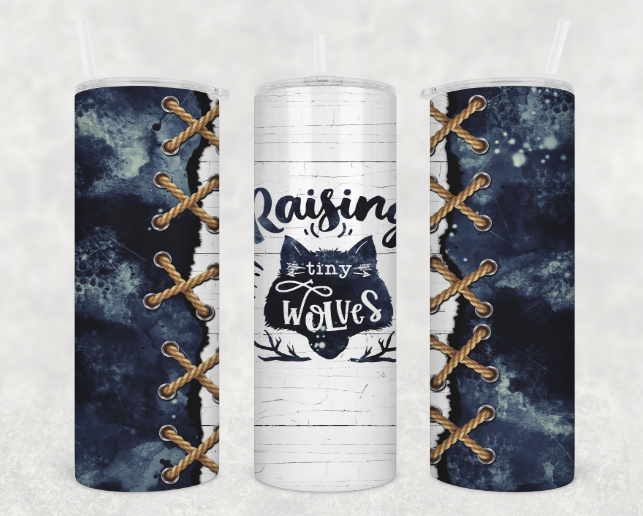 Mini & Me Raising Tiny Wolves Tumbler Set